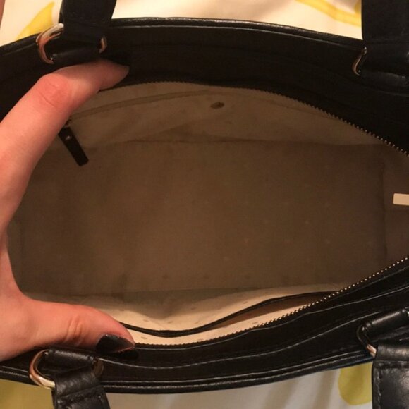 Kate Spade Black Satchel with Gold Accents - Picture 2 of 13